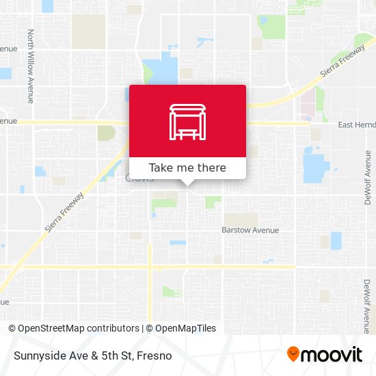 Mapa de Sunnyside Ave & 5th St
