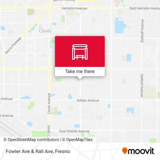 Mapa de Fowler Ave & Rall Ave