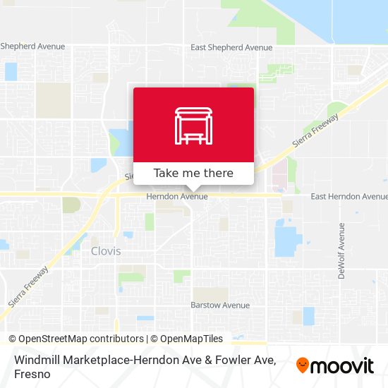 Windmill Marketplace-Herndon Ave & Fowler Ave map