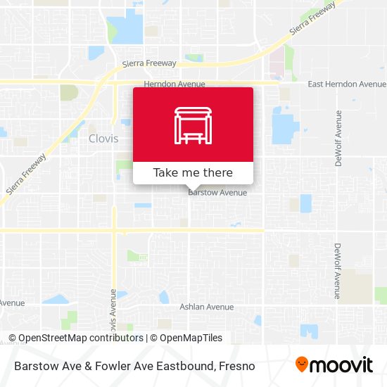 Barstow Ave & Fowler Ave Eastbound map
