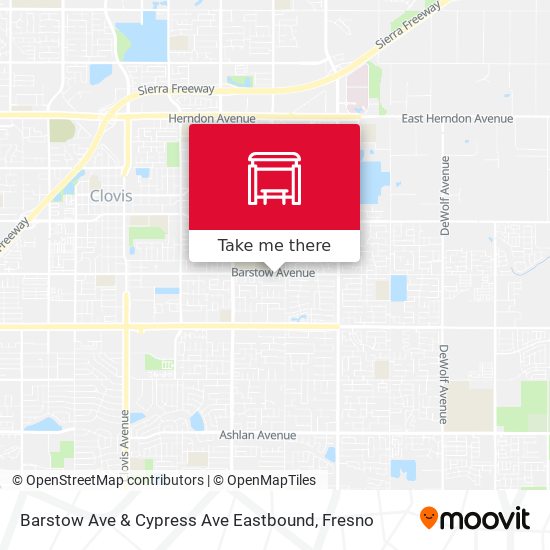 Barstow Ave & Cypress Ave Eastbound map