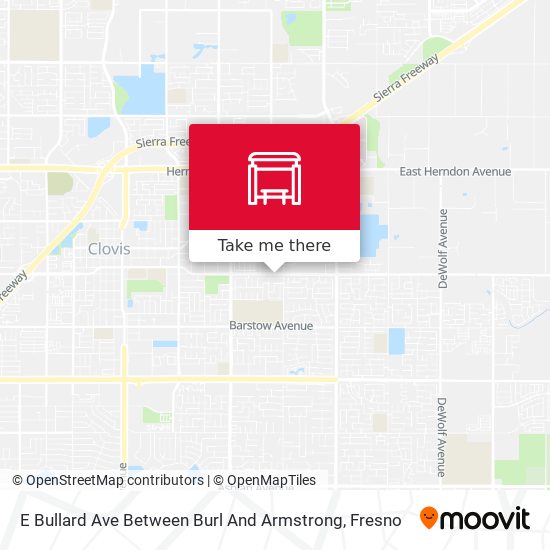 Mapa de E Bullard Ave Between Burl And Armstrong