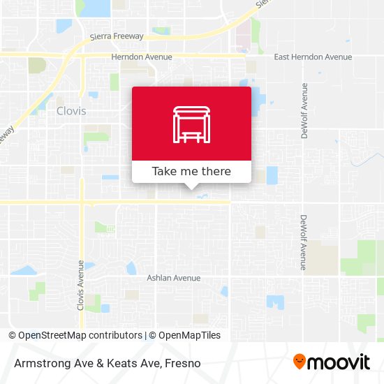 Armstrong Ave & Keats Ave map