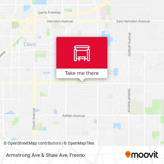 Armstrong Ave & Shaw Ave map