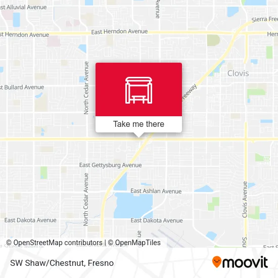 SW Shaw/Chestnut map