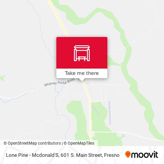 Lone Pine - Mcdonald'S, 601 S. Main Street map