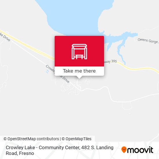 Crowley Lake - Community Center, 482 S. Landing Road map