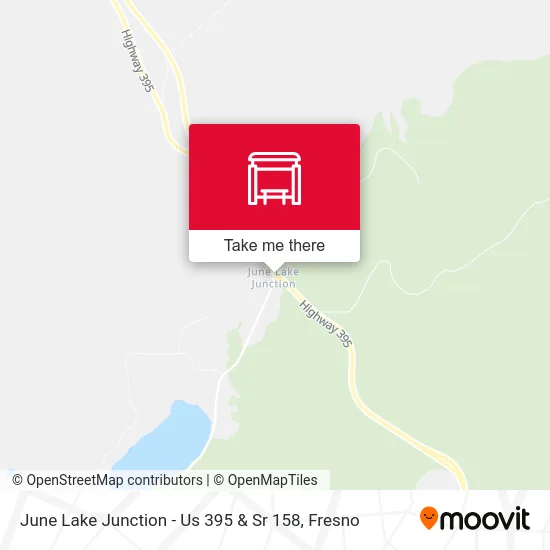June Lake Junction - Us 395 & Sr 158 map