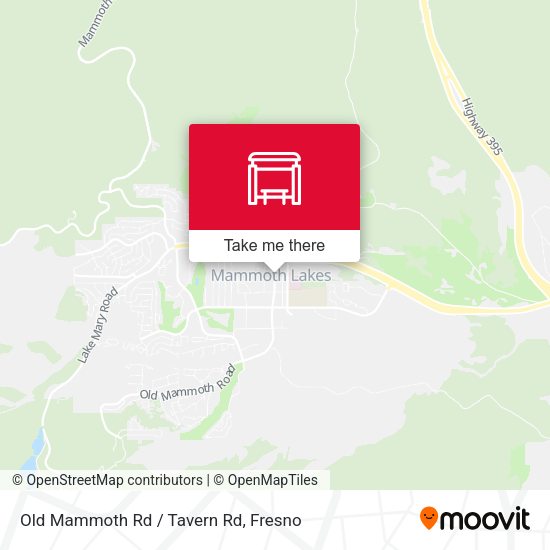 Mapa de Old Mammoth Rd / Tavern Rd