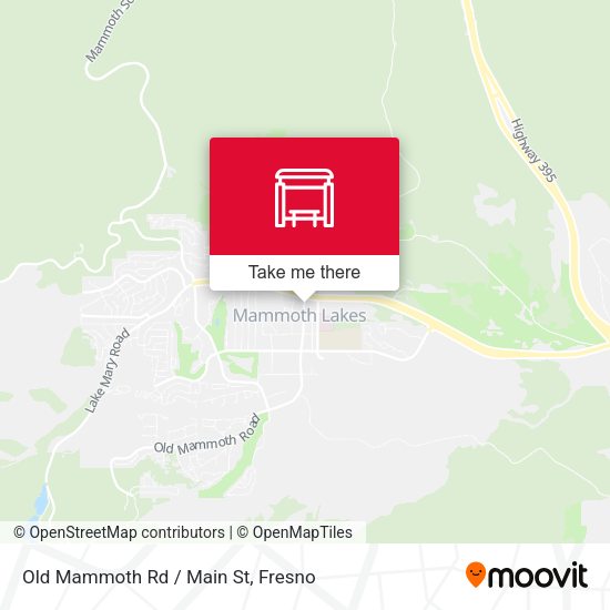 Mapa de Old Mammoth Rd / Main St