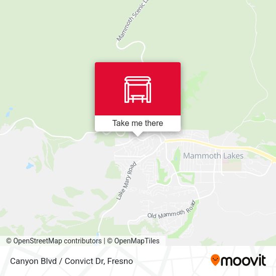 Canyon Blvd / Convict Dr map