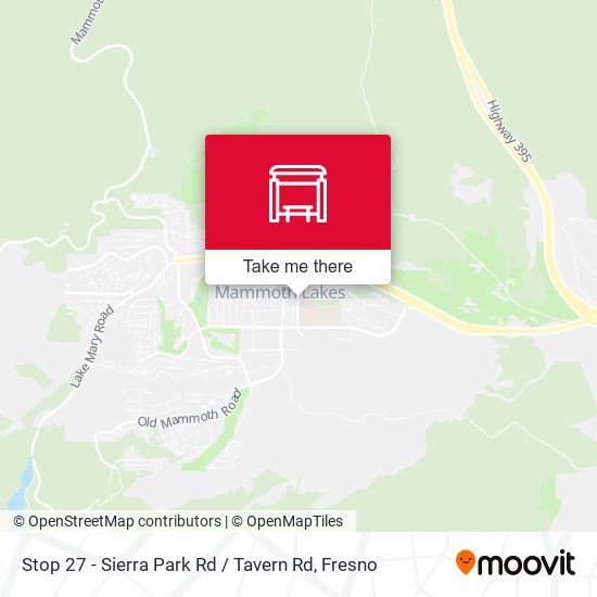 Mapa de Stop 27 - Sierra Park Rd / Tavern Rd