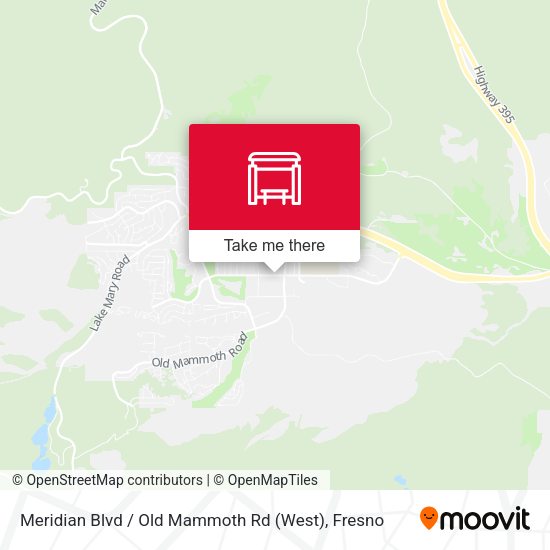 Meridian Blvd / Old Mammoth Rd (West) map