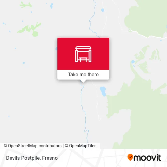 Devils Postpile map