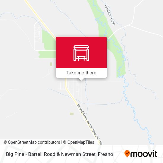 Mapa de Big Pine - Bartell Road & Newman Street
