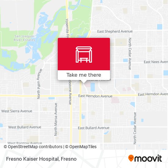 Mapa de Fresno Kaiser Hospital