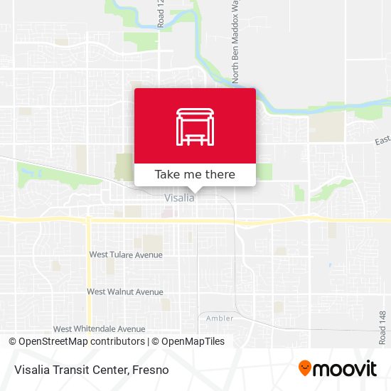 Visalia Transit Center map