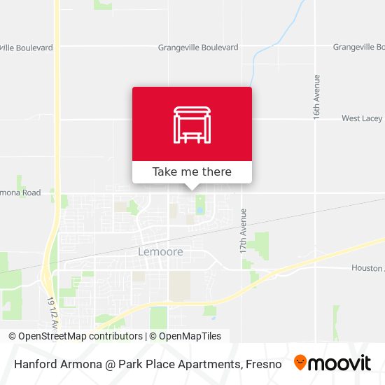 Hanford Armona @ Park Place Apartments map