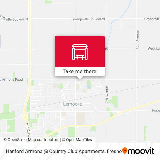 Mapa de Hanford Armona @ Country Club Apartments