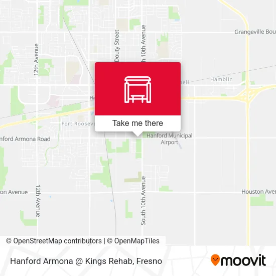 Mapa de Hanford Armona @ Kings Rehab