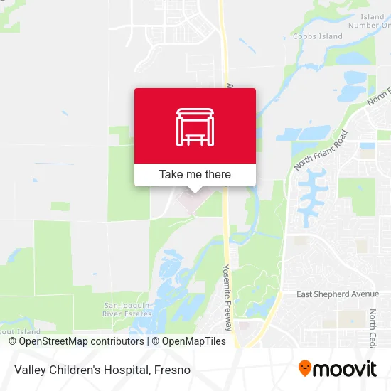 Valley Children's Hospital map