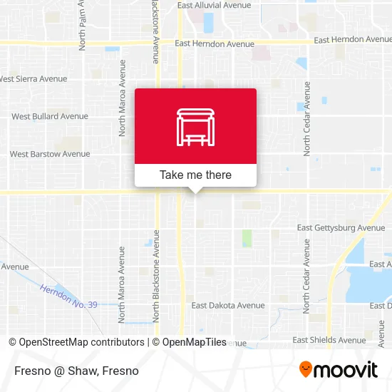 Fresno @ Shaw map