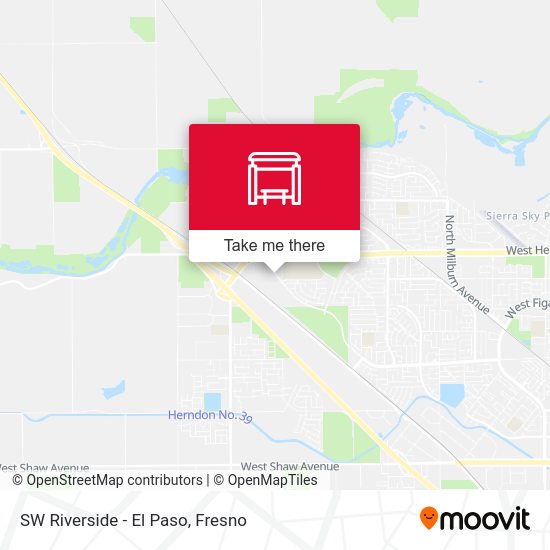 SW Riverside - El Paso map
