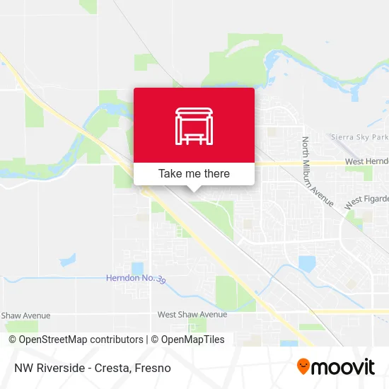 NW Riverside - Cresta map