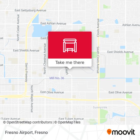 Mapa de Fresno Airport