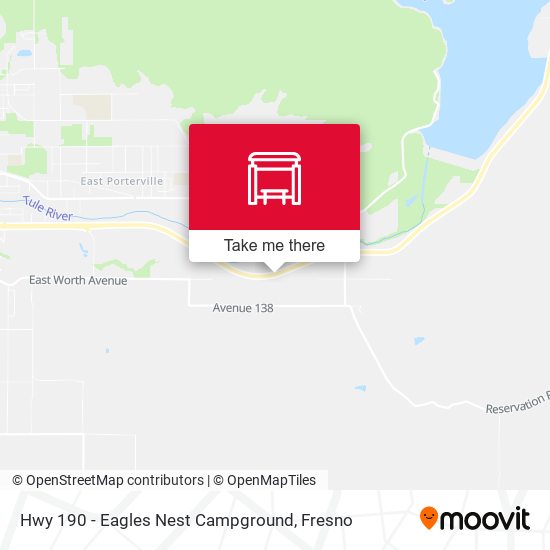 Hwy 190 - Eagles Nest Campground map