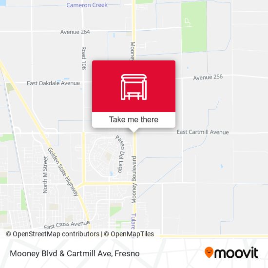 Mooney Blvd & Cartmill Ave map