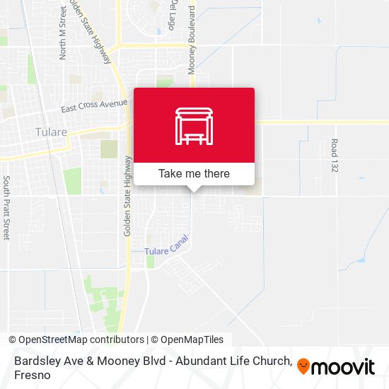 Mapa de Bardsley Ave & Mooney Blvd - Abundant Life Church