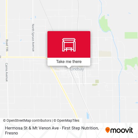 Hermosa St & Mt Venon Ave - First Step Nutrition map