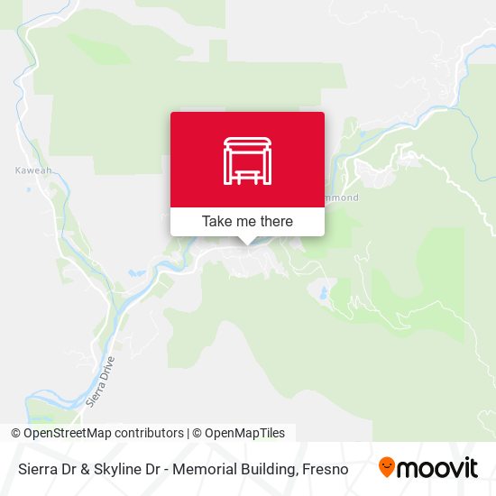 Sierra Dr & Skyline Dr - Memorial Building map