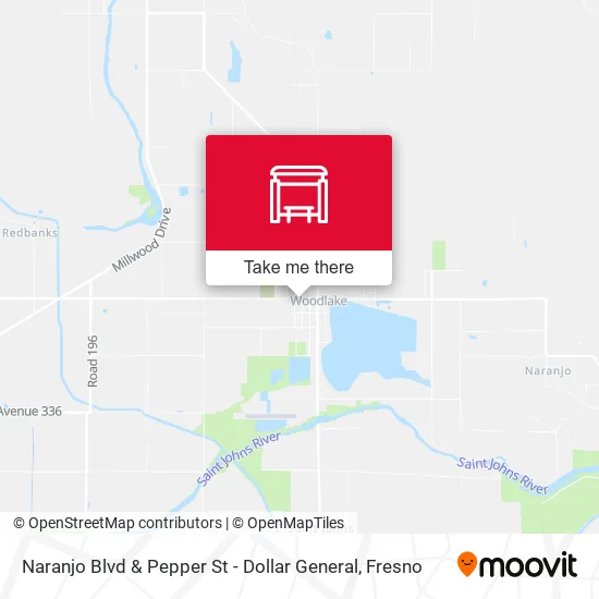 Mapa de Naranjo Blvd & Pepper St - Dollar General