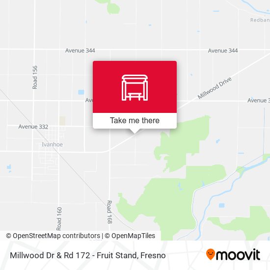 Millwood Dr & Rd 172 - Fruit Stand map