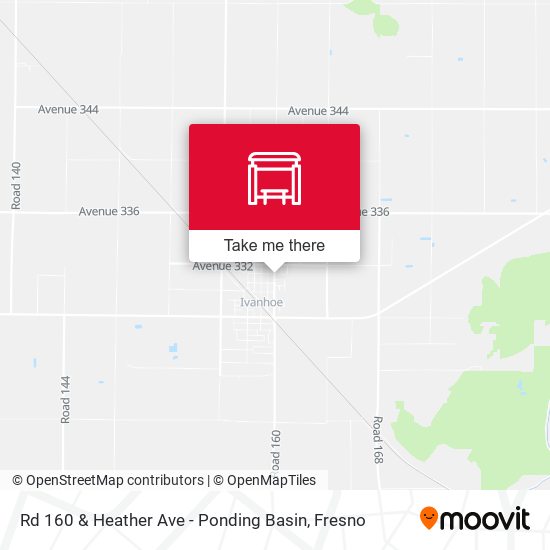 Rd 160 & Heather Ave - Ponding Basin map