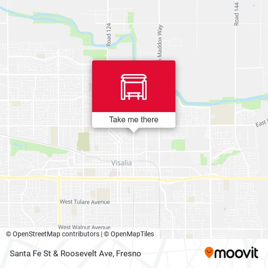 Santa Fe St & Roosevelt Ave map