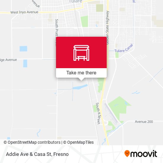 Addie Ave & Casa St map