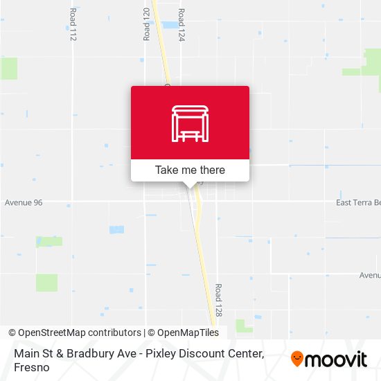 Mapa de Main St & Bradbury Ave - Pixley Discount Center