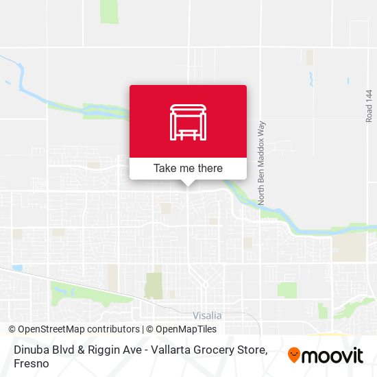 Mapa de Dinuba Blvd & Riggin Ave - Vallarta Grocery Store