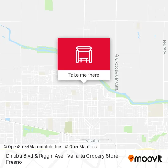 Mapa de Dinuba Blvd & Riggin Ave - Vallarta Grocery Store