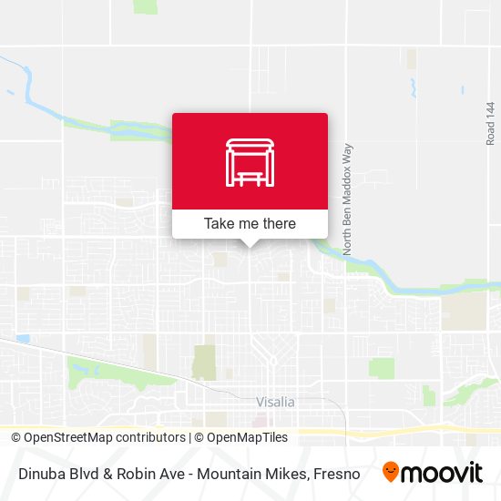 Dinuba Blvd & Robin Ave - Mountain Mikes map