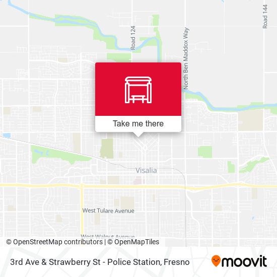 3rd Ave & Strawberry St - Police Station map