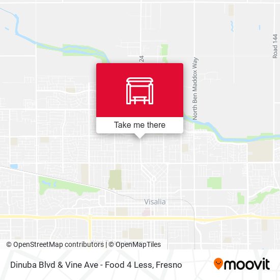 Dinuba Blvd & Vine Ave - Food 4 Less map