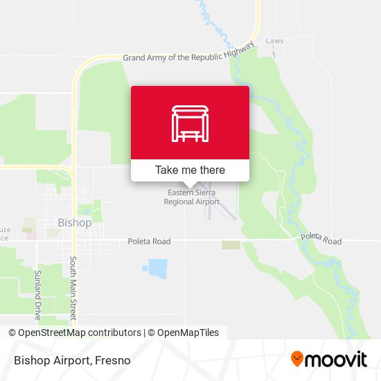 Bishop Airport map