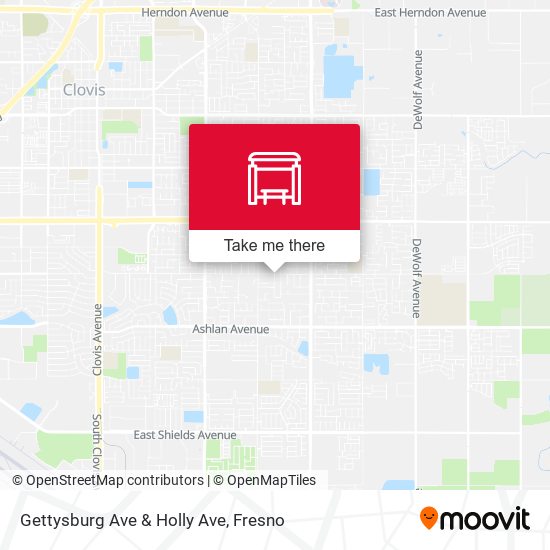 Gettysburg Ave & Holly Ave map