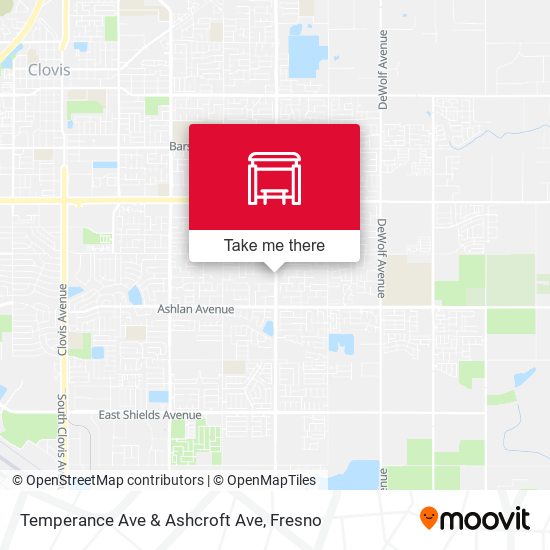 Temperance Ave & Ashcroft Ave map