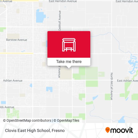 Clovis East High School map