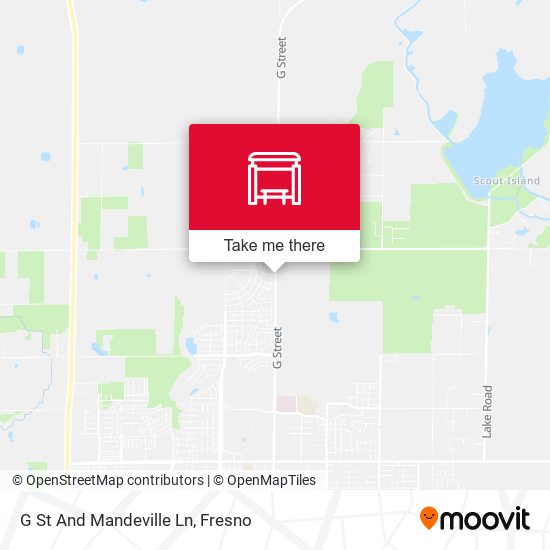 G St And Mandeville Ln map
